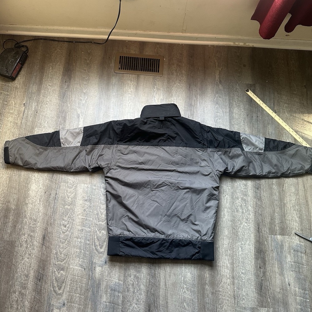 Cintas Xfinity Gray‎ & Black Medium Jacket With Fleece Lining Good Fast Ship - Picture 7 of 11